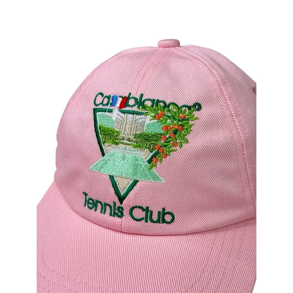 Casablanca Tennis Club Icon Pink Hat NWOT